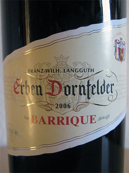 ist Erben schlechten Leben für | WeinSpion Langguth Dornfelder | zu Das Wilh. Erben Franz kurz Barrique - Wein 2006