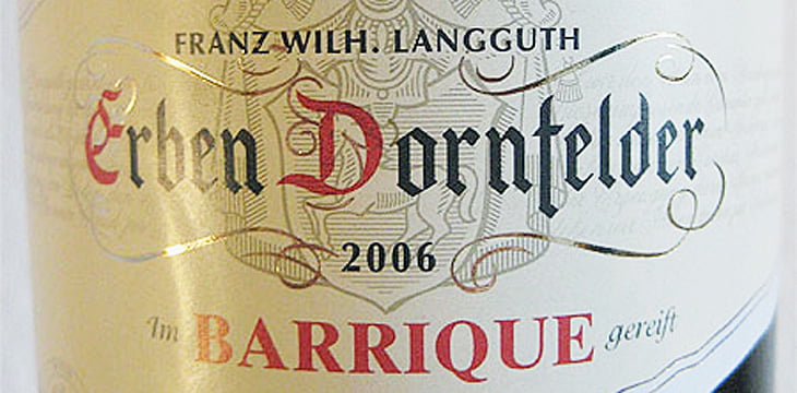 | schlechten | Wein Franz Langguth Erben für WeinSpion Das kurz Leben Wilh. Erben Dornfelder Barrique zu ist - 2006