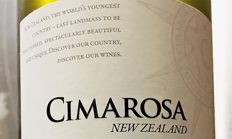 schlechten Wein 2015 Leben Zealand ist | für Das Cimarosa Blanc New - WeinSpion | Sauvignon zu kurz -